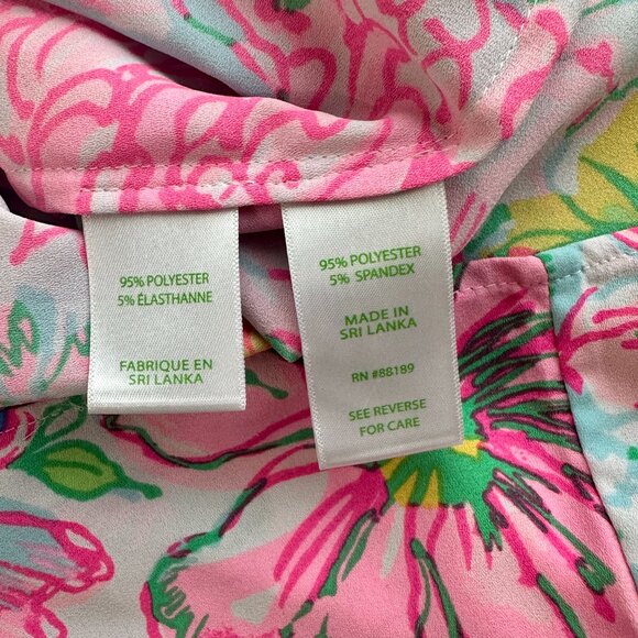 Lilly Pulitzer Madge Top Floral Blouse Size S - Picture 5 of 9